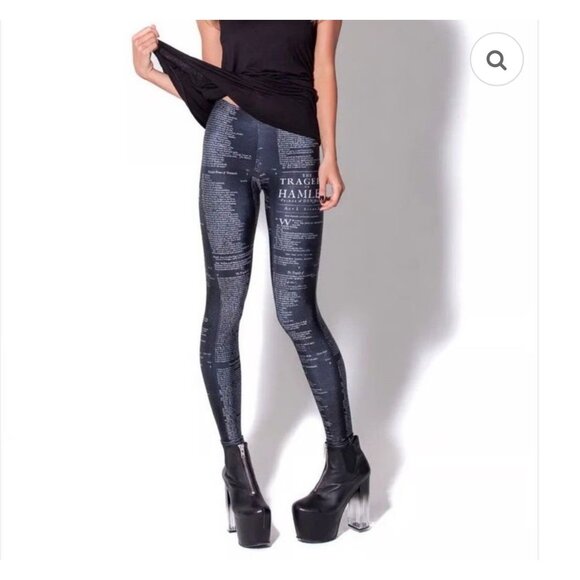 BlackMilk Tragedy of Hamlet Spandex Leggings Size M - Picture 1 of 7